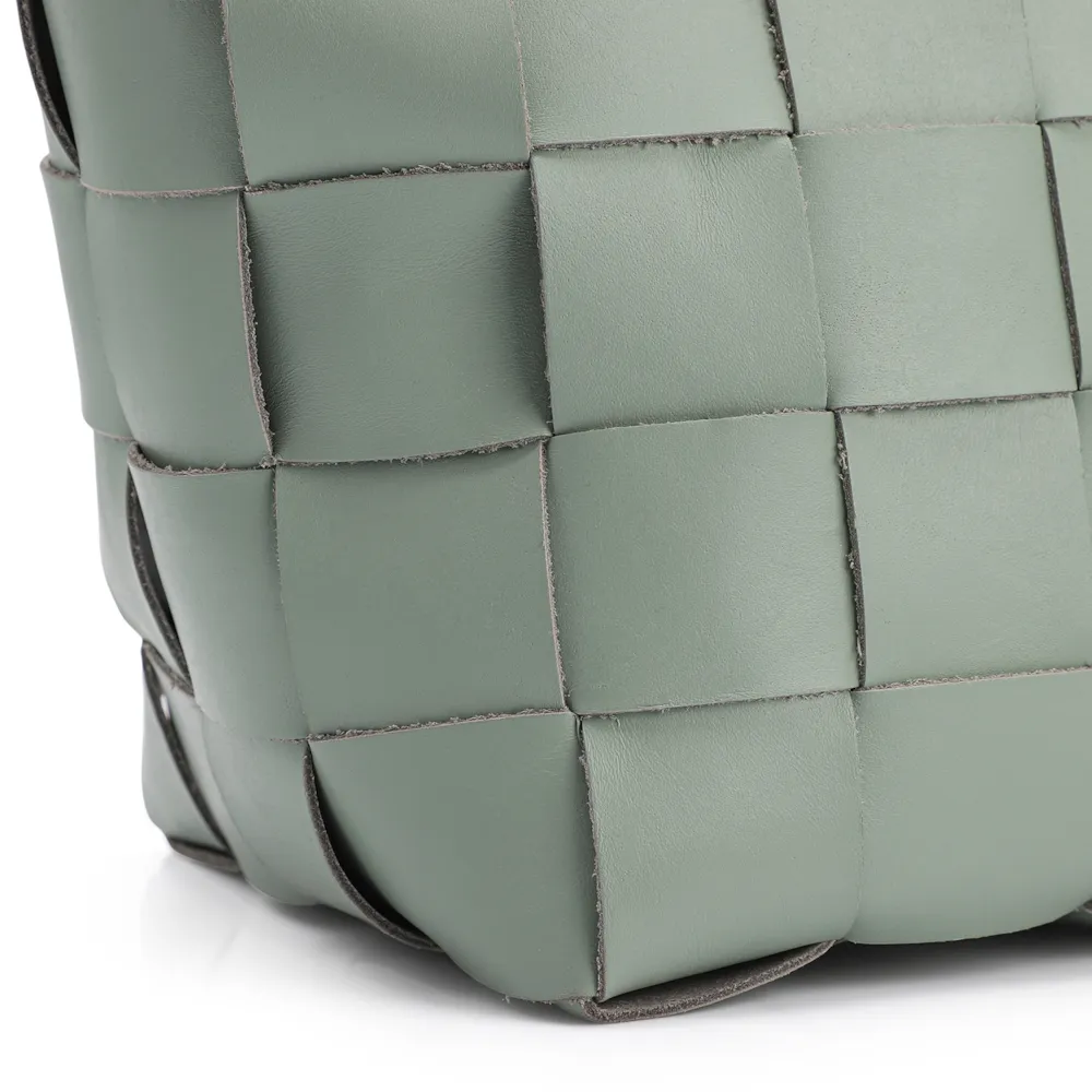 Bolsa Tote Tressê Couro Verde - imagem 6