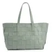 Bolsa Tote Tressê Couro Verde - imagem 1