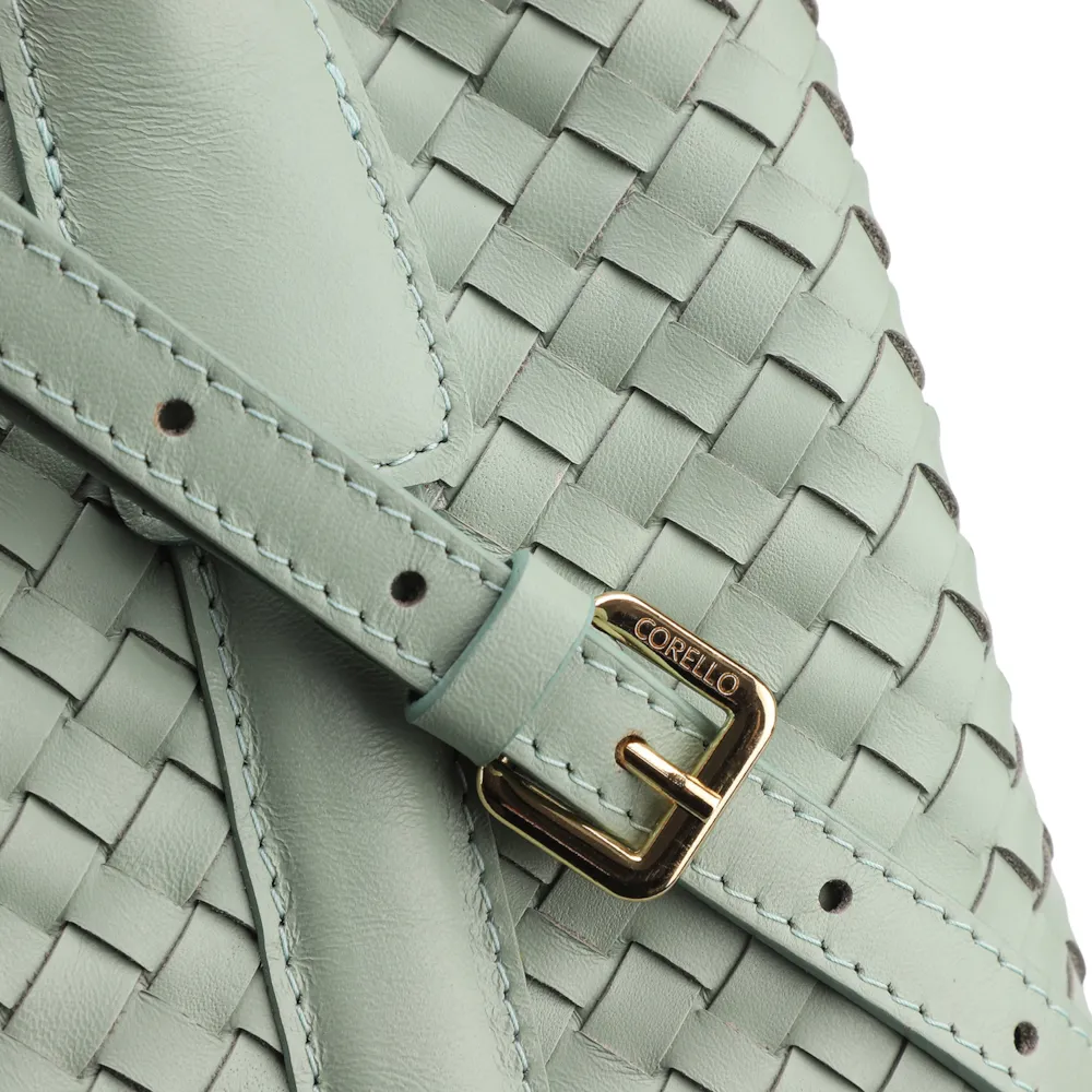 Bolsa Tote Tressê Couro Verde - imagem 7