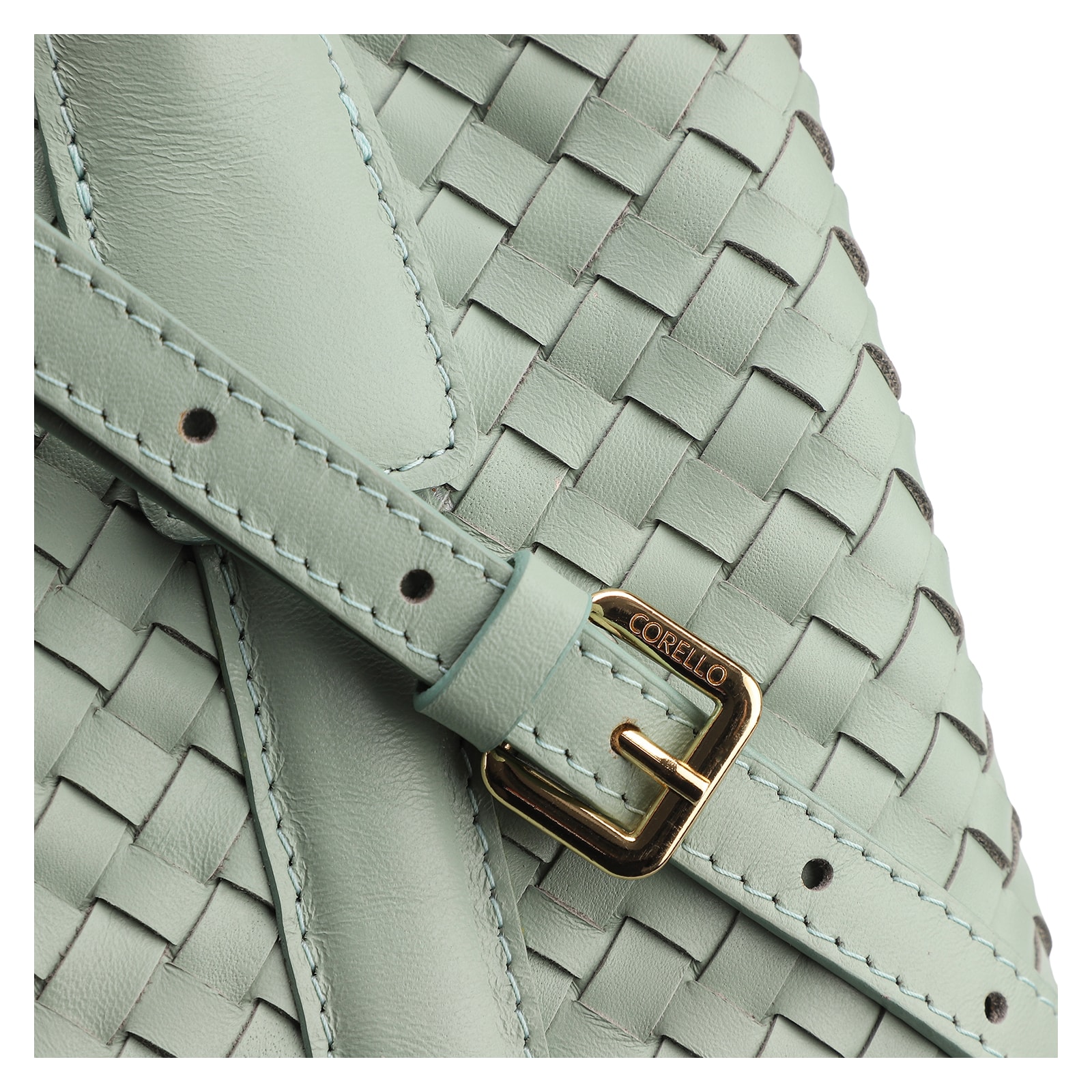 Bolsa Tote Tressê Couro Verde