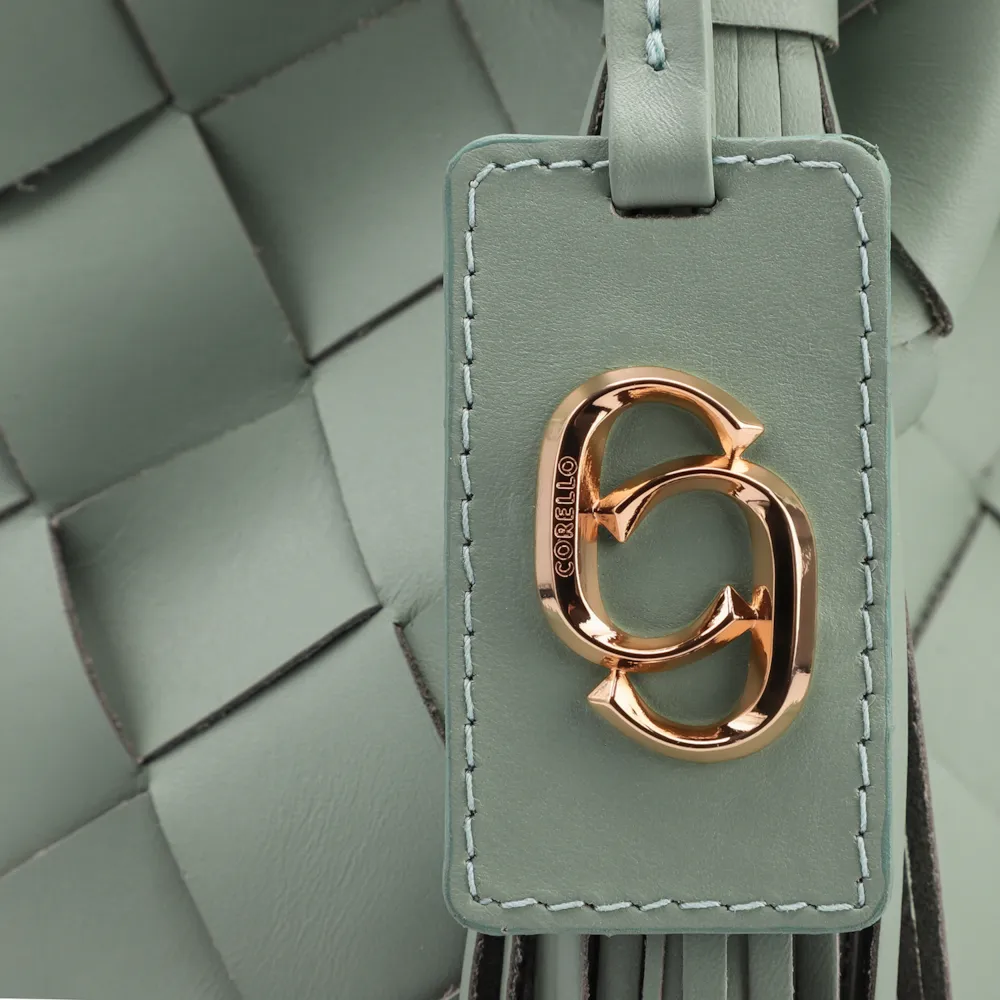 Bolsa Tote Tressê Couro Verde - imagem 6