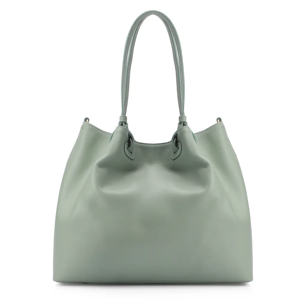 Bolsa Tote Tressê Couro Verde - imagem 3
