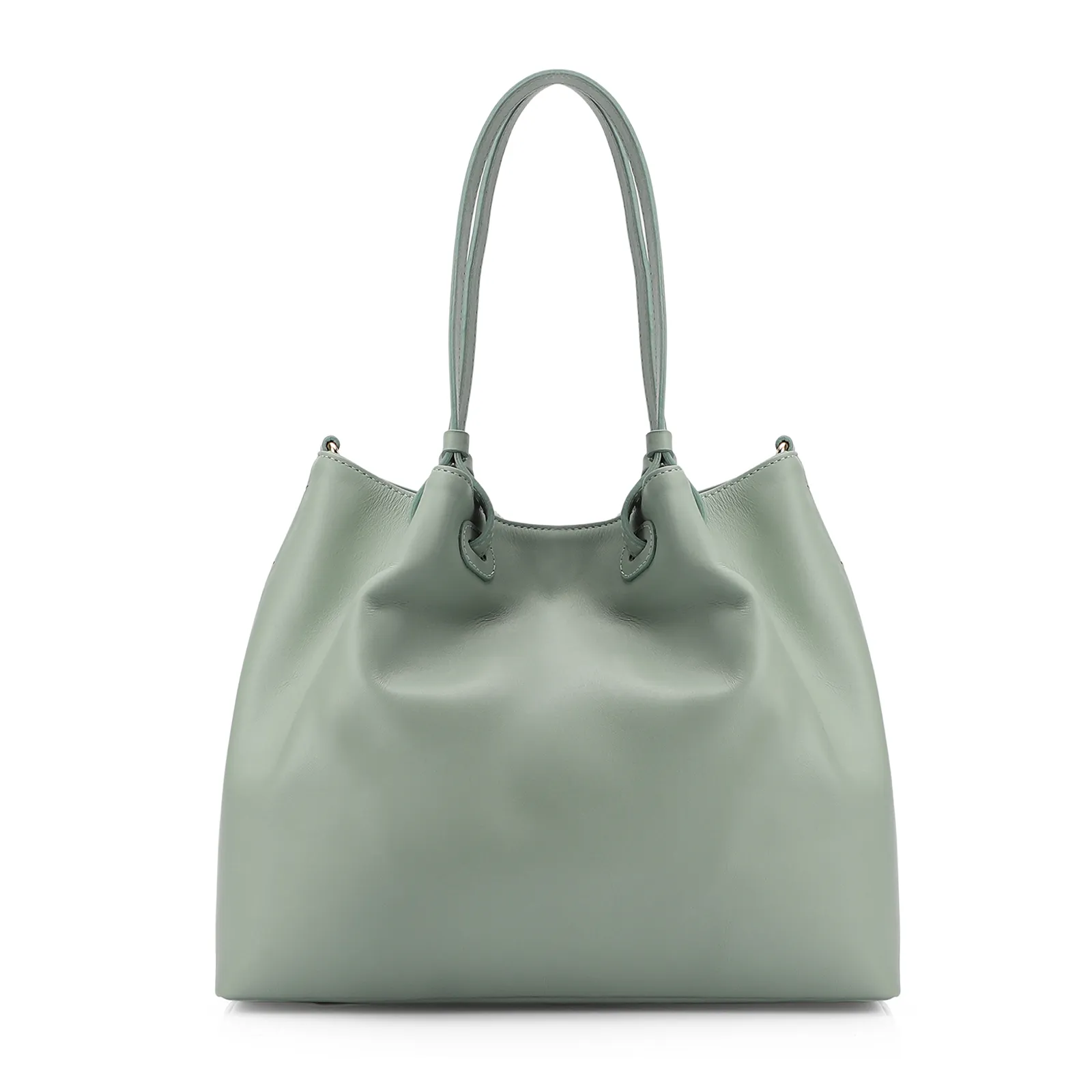 Bolsa Tote Tressê Couro Verde