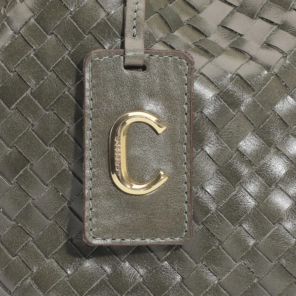 Bolsa Tote Tressê Couro Verde - imagem 5