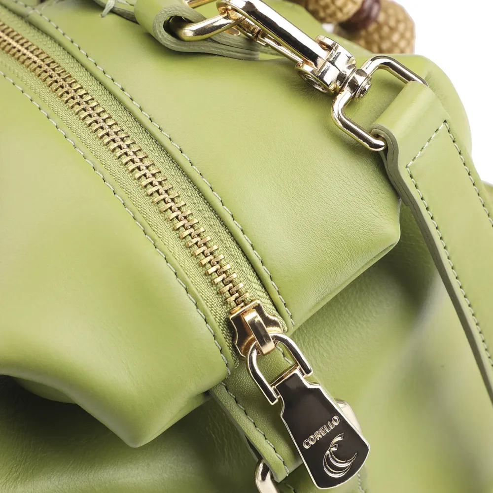 Bolsa Tote Tressê Couro Verde - imagem 6