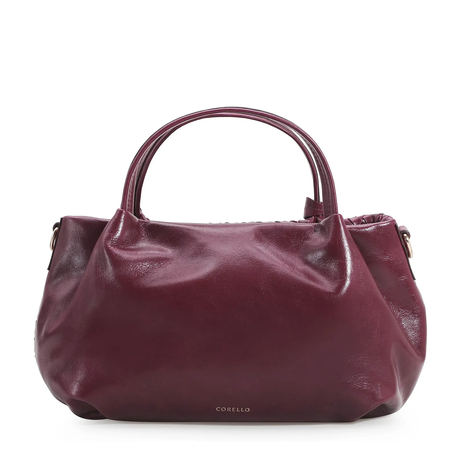 Bolsa Tote Tressê Couro Vinho