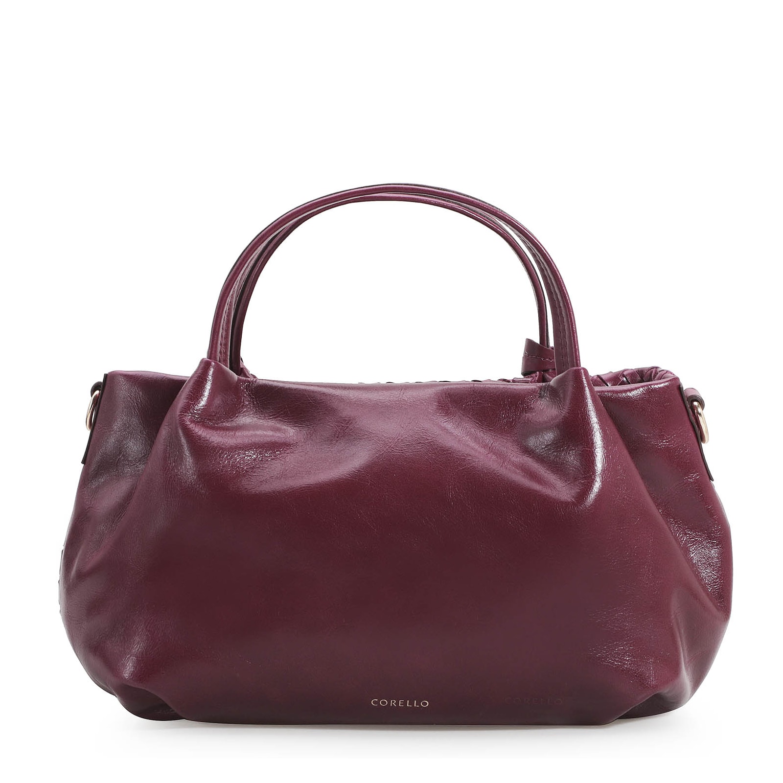 Bolsa Tote Tressê Couro Vinho