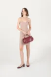 Bolsa Tote Tressê Couro Vinho - imagem 8