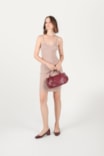 Bolsa Tote Tressê Couro Vinho - imagem 8