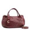 Bolsa Tote Tressê Couro Vinho - imagem 3