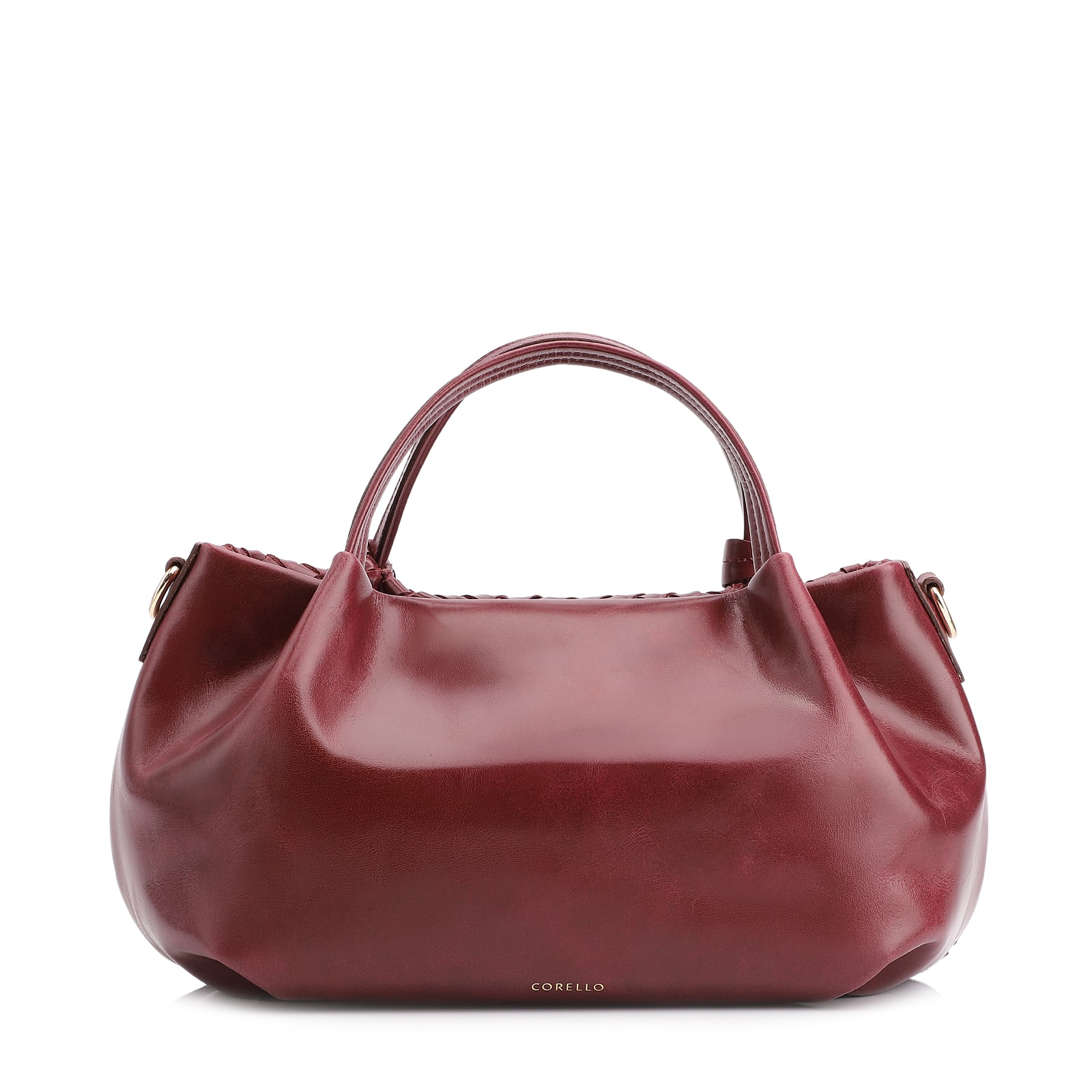 Bolsa Tote Tressê Couro Vinho