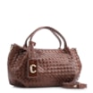 Bolsa Tote Tressê Grande Couro Marrom Tressê - imagem 3