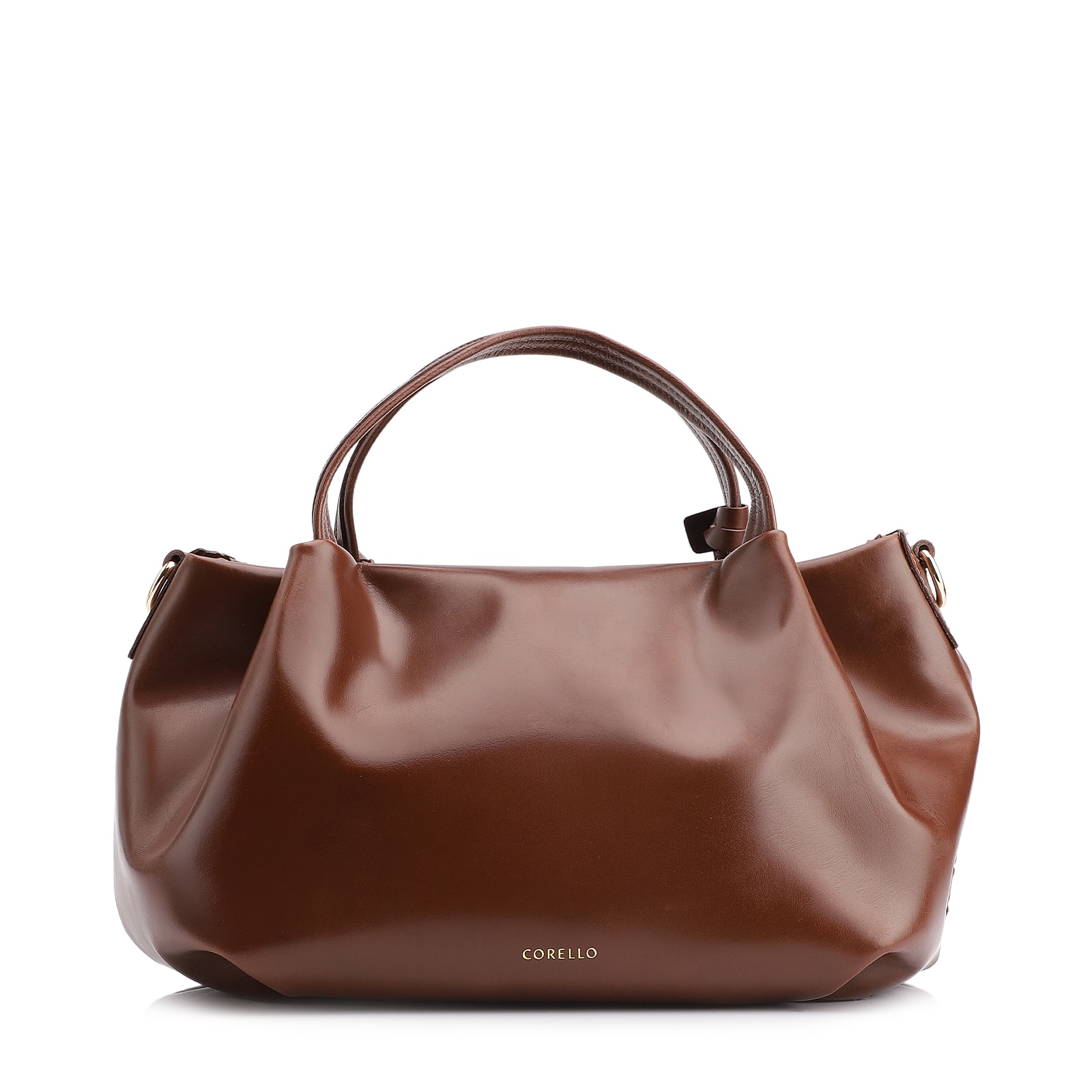 Bolsa Tote Tressê Grande Couro Marrom Tressê