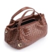 Bolsa Tote Tressê Grande Couro Marrom Tressê - imagem 5