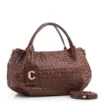 Bolsa Tote Tressê Grande Couro Marrom Tressê - imagem 2