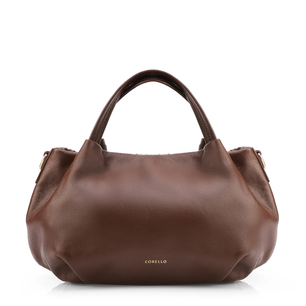 Bolsa Tote Tressê Grande Couro Marrom Tressê - imagem 3