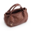 Bolsa Tote Tressê Grande Couro Marrom Tressê - imagem 4