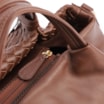 Bolsa Tote Tressê Grande Couro Marrom Tressê - imagem 5