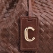 Bolsa Tote Tressê Grande Couro Marrom Tressê - imagem 8