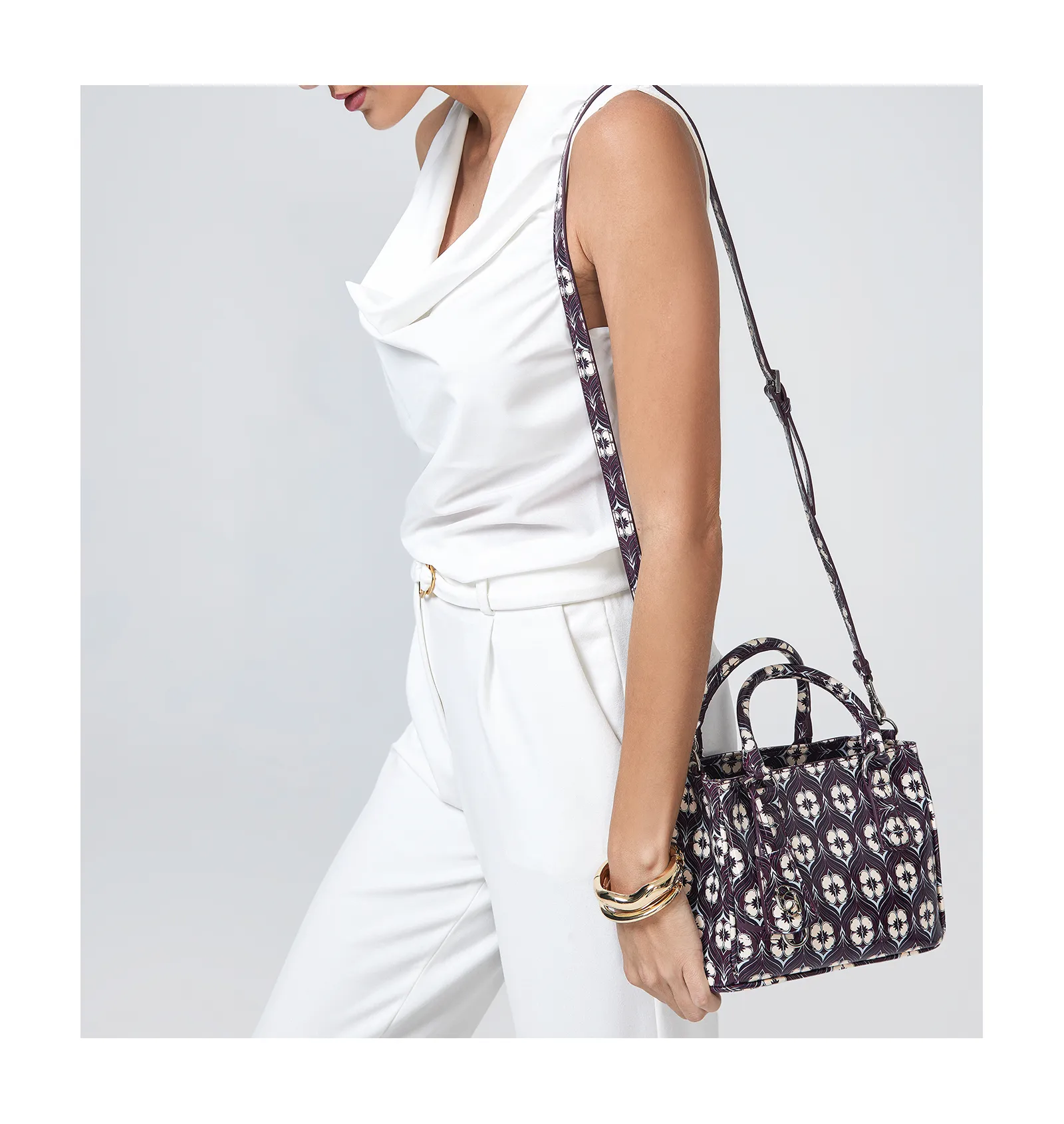 Bolsa Tote Verniz Estampado