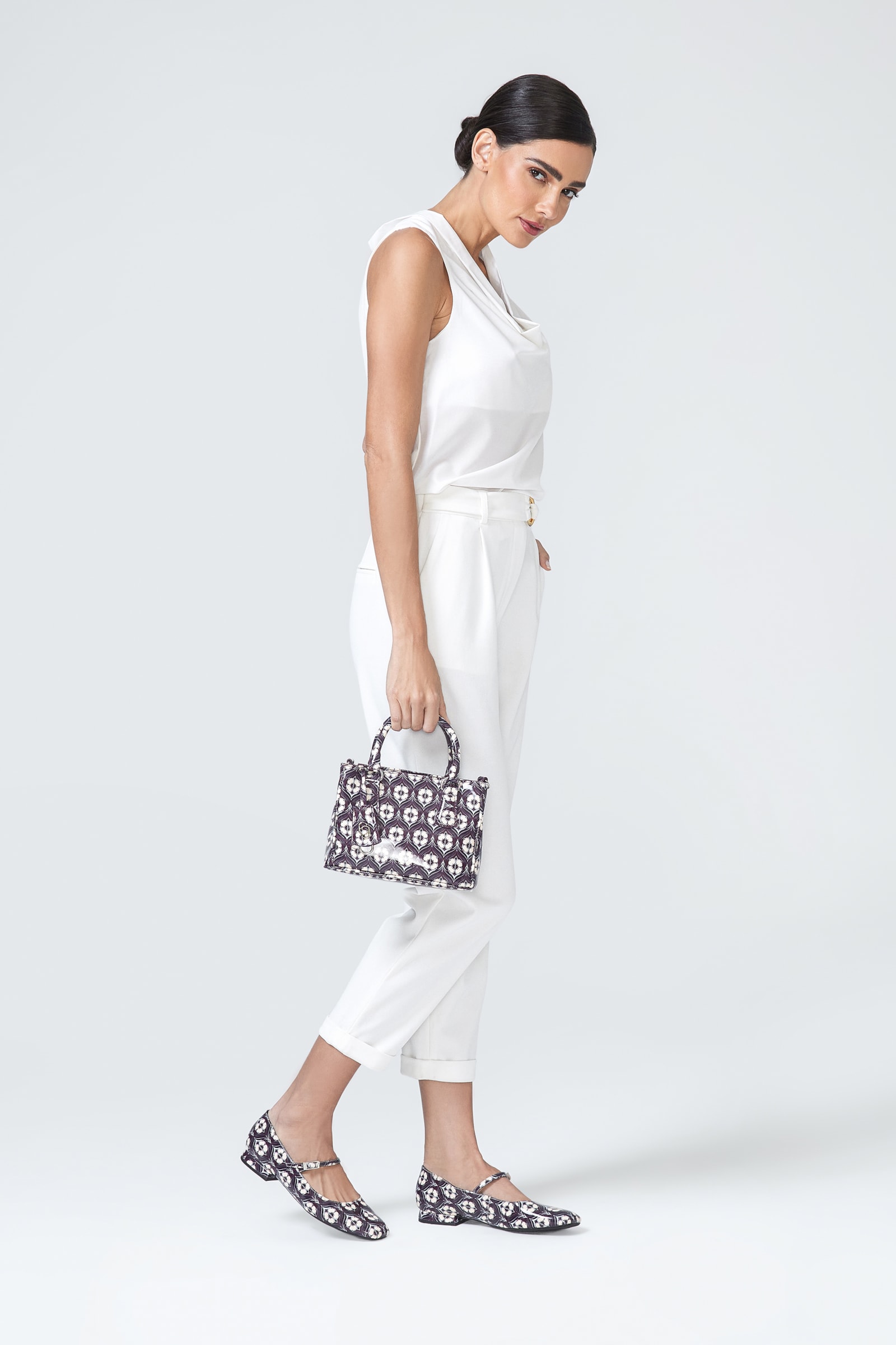 Bolsa Tote Verniz Estampado