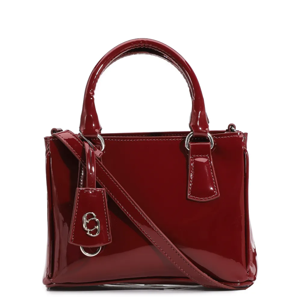 Bolsa Tote Verniz Vinho