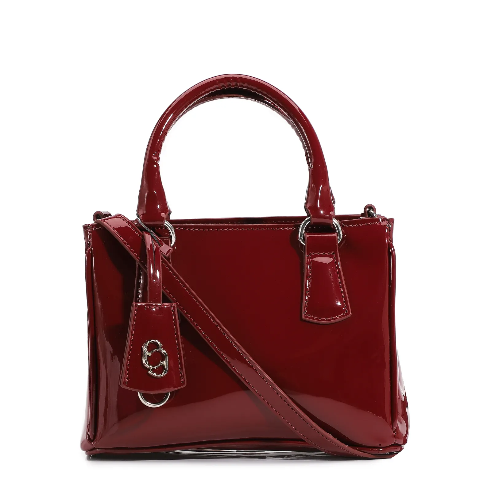 Bolsa Tote Verniz Vinho