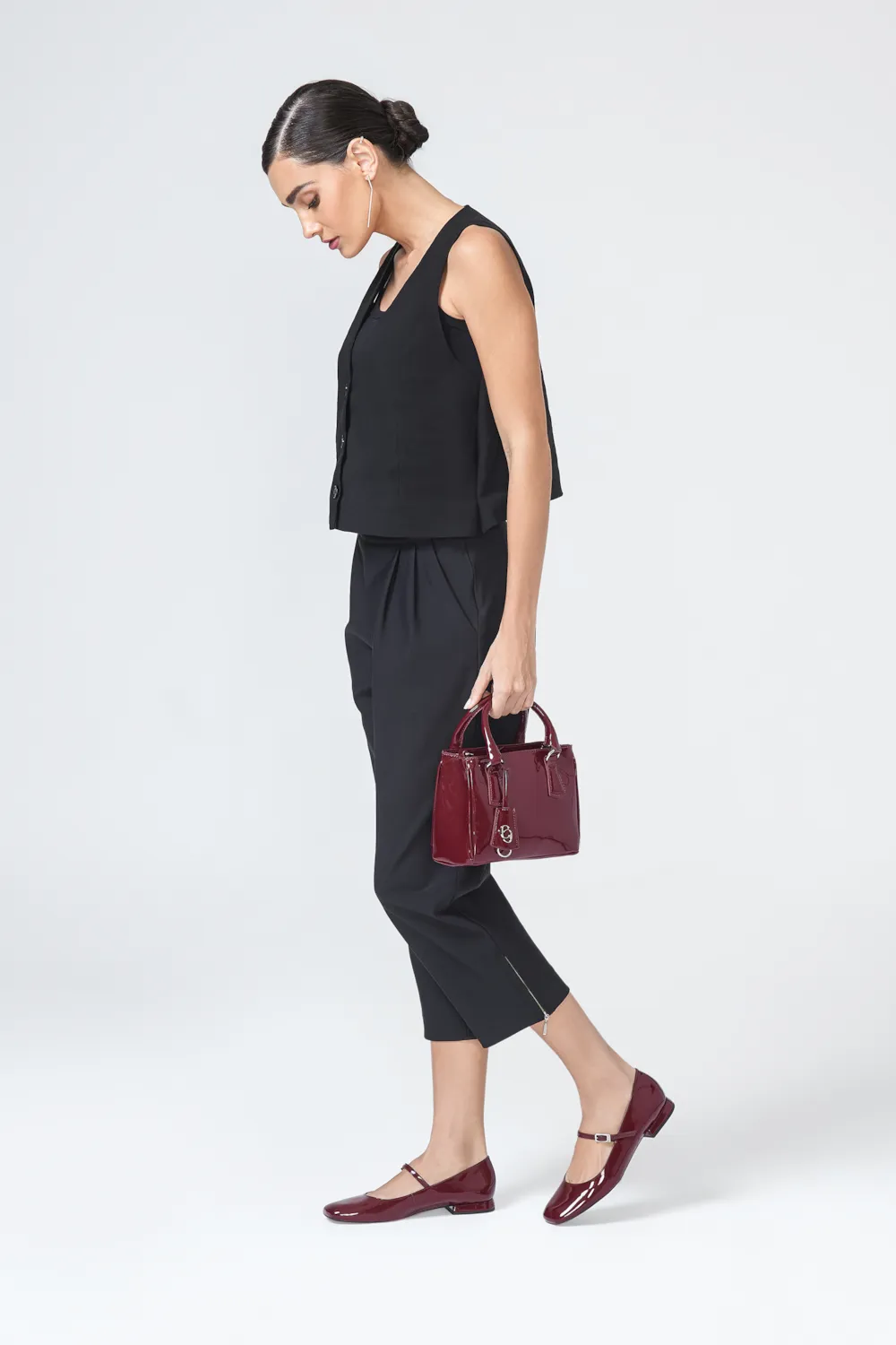 Bolsa Tote Verniz Vinho - imagem 10
