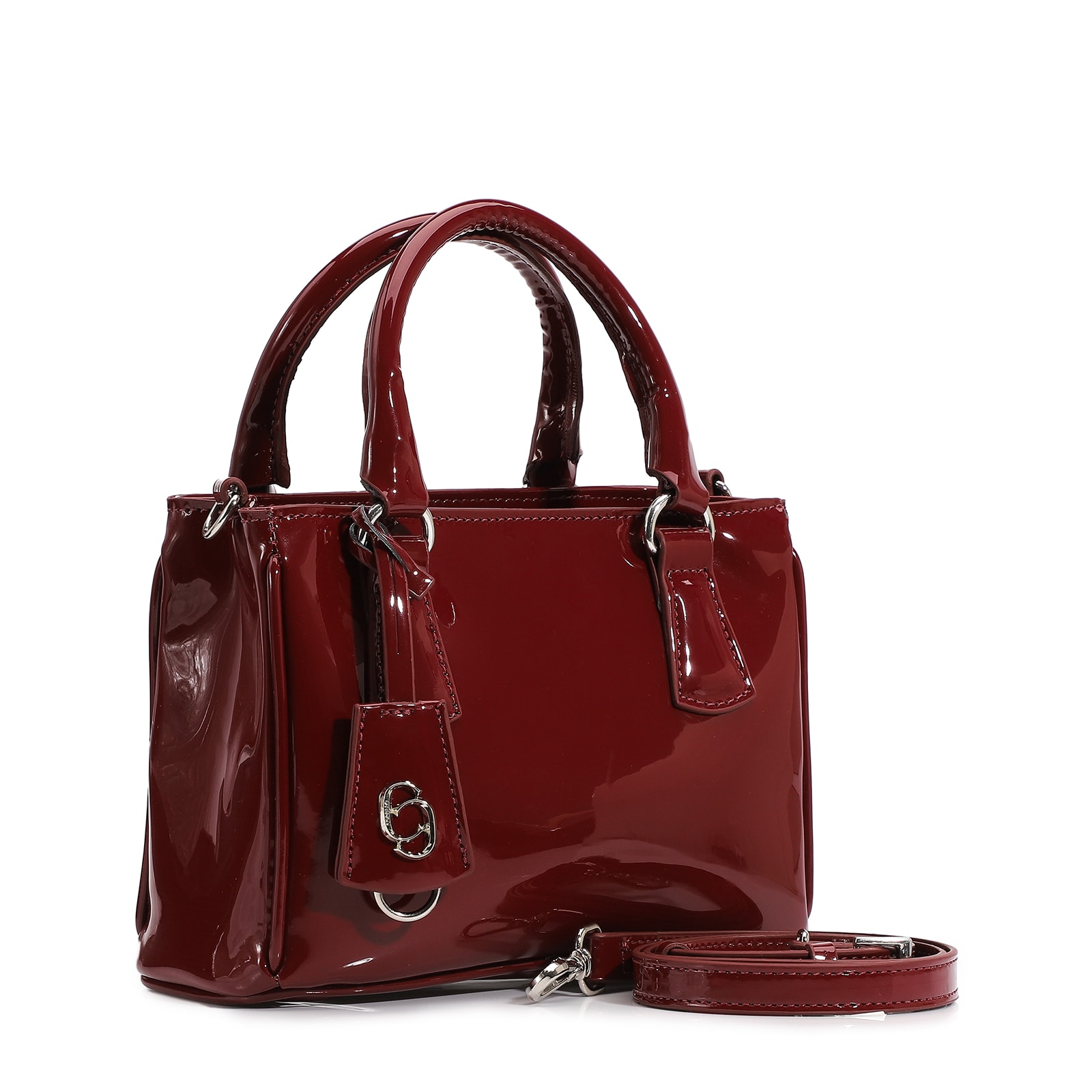 Bolsa Tote Verniz Vinho