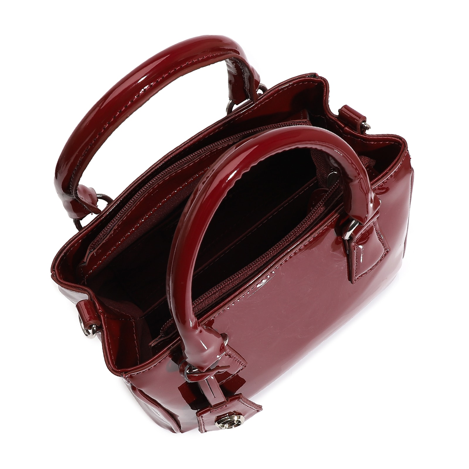 Bolsa Tote Verniz Vinho