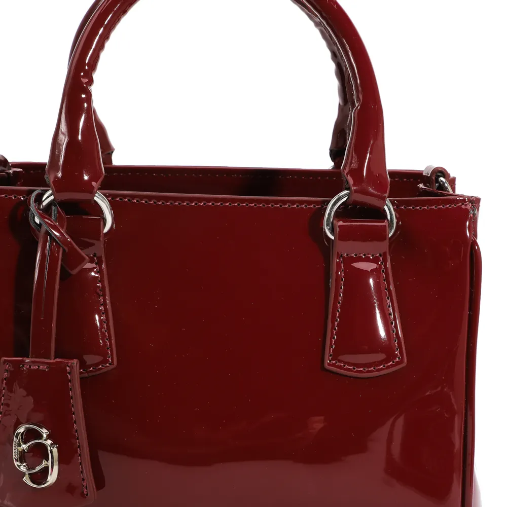 Bolsa Tote Verniz Vinho - imagem 7