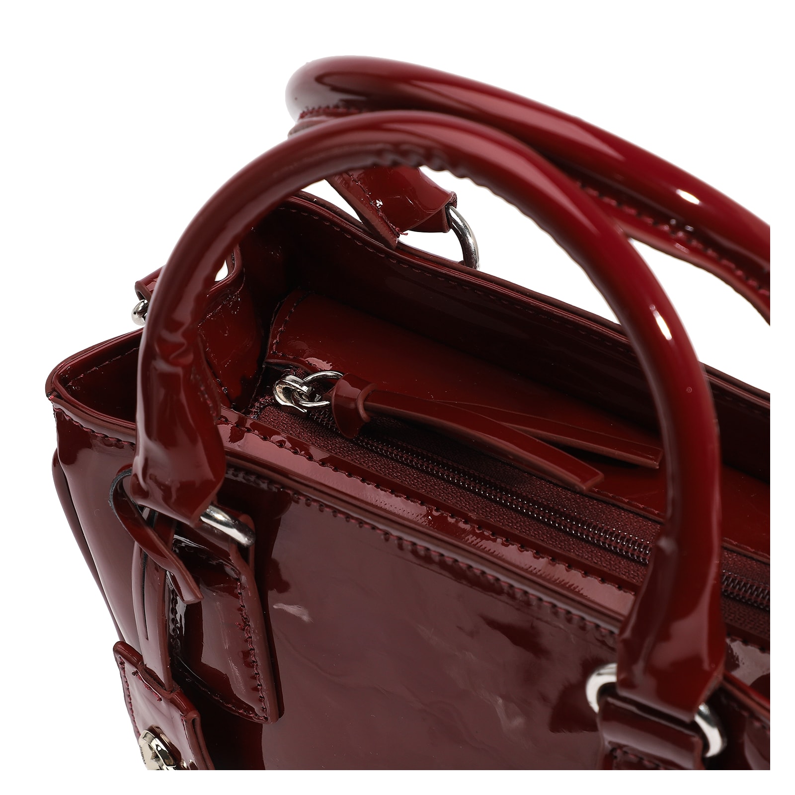 Bolsa Tote Verniz Vinho