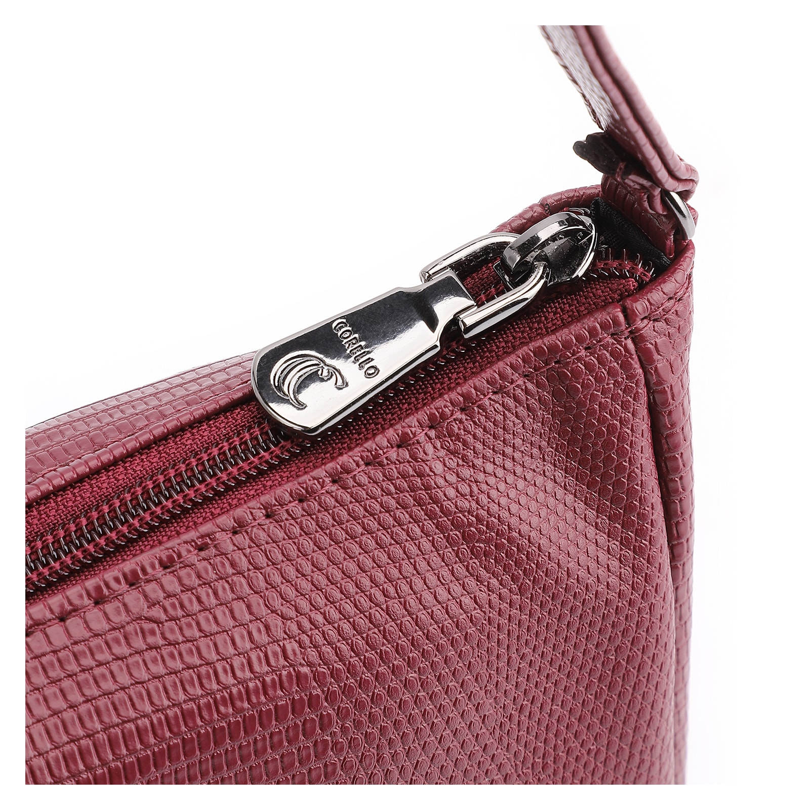 Bolsa Transversal Aalt Lezard Vinho