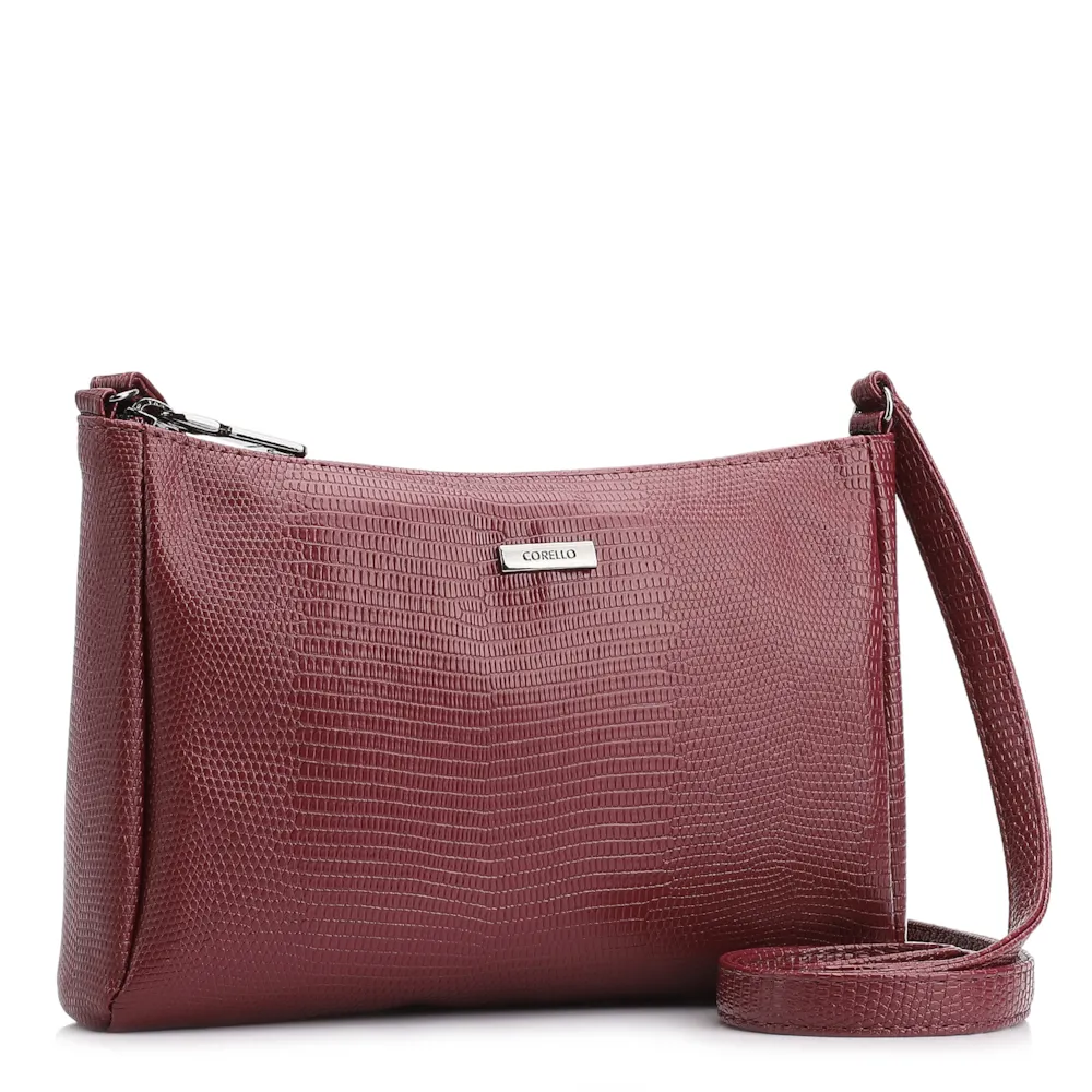 Bolsa Transversal Aalt Lezard Vinho - imagem 2