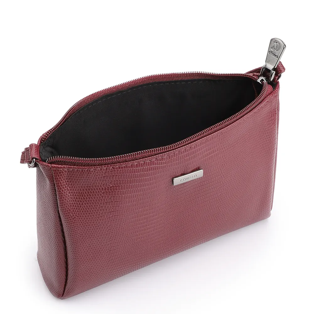 Bolsa Transversal Aalt Lezard Vinho - imagem 4