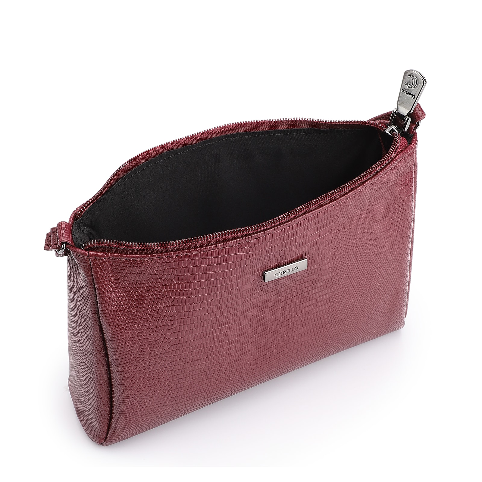 Bolsa Transversal Aalt Lezard Vinho
