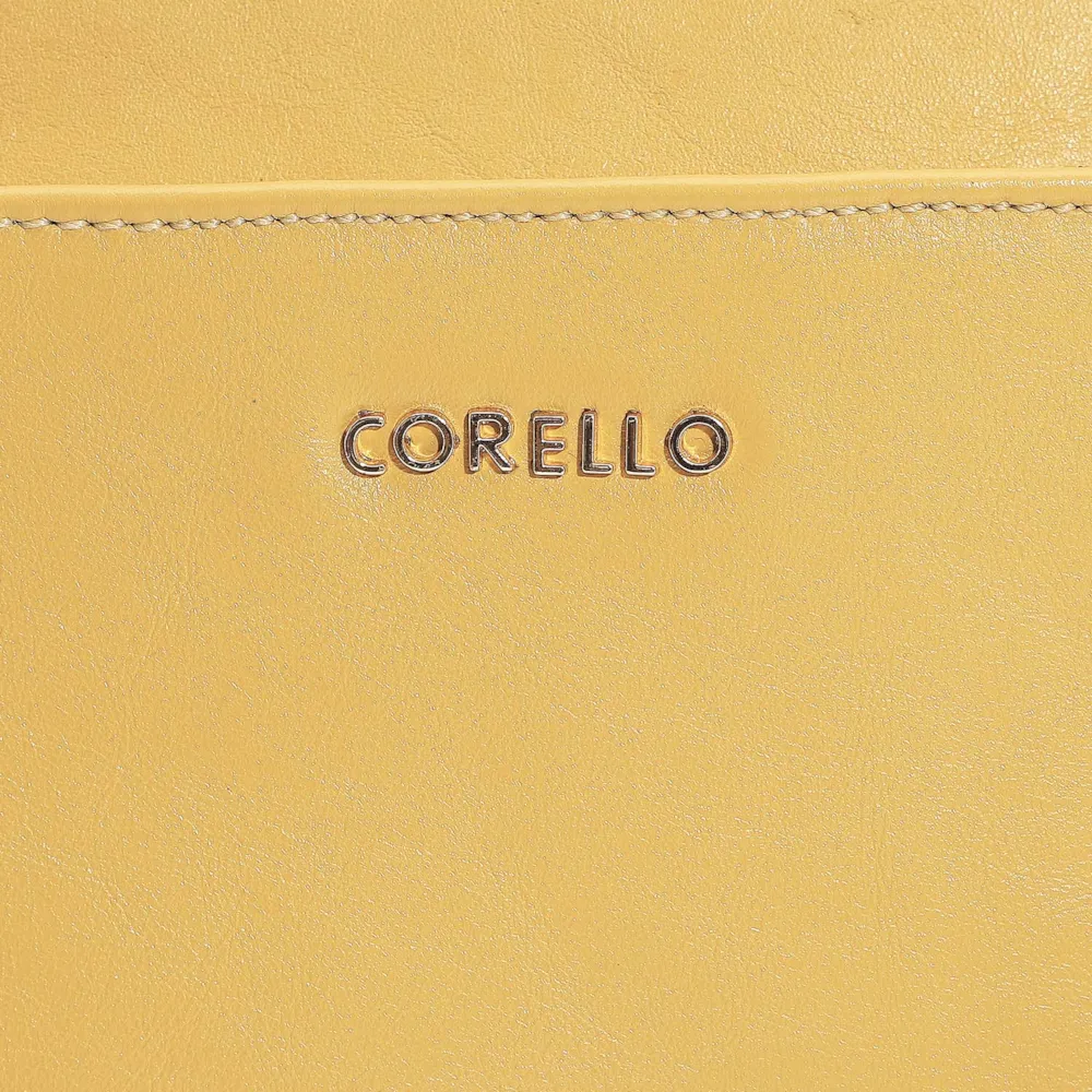 Bolsa Transversal Agnes Couro Amarelo - imagem 6