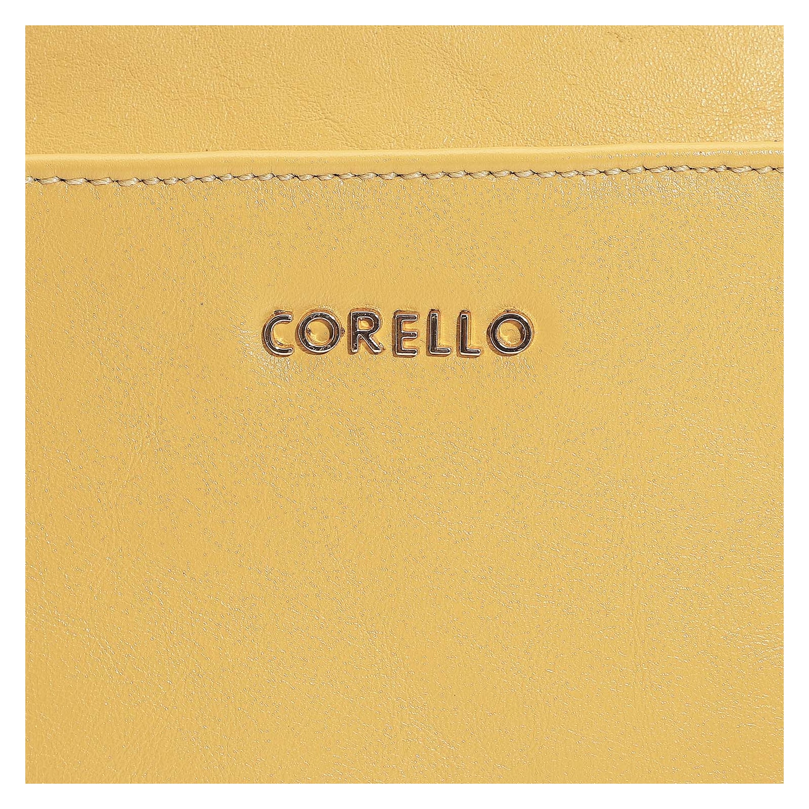 Bolsa Transversal Agnes Couro Amarelo