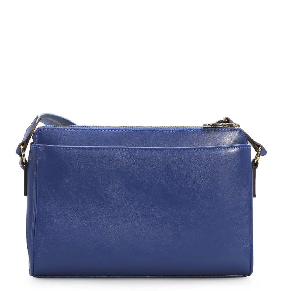 Bolsa Transversal Agnes Couro Azul - imagem 3