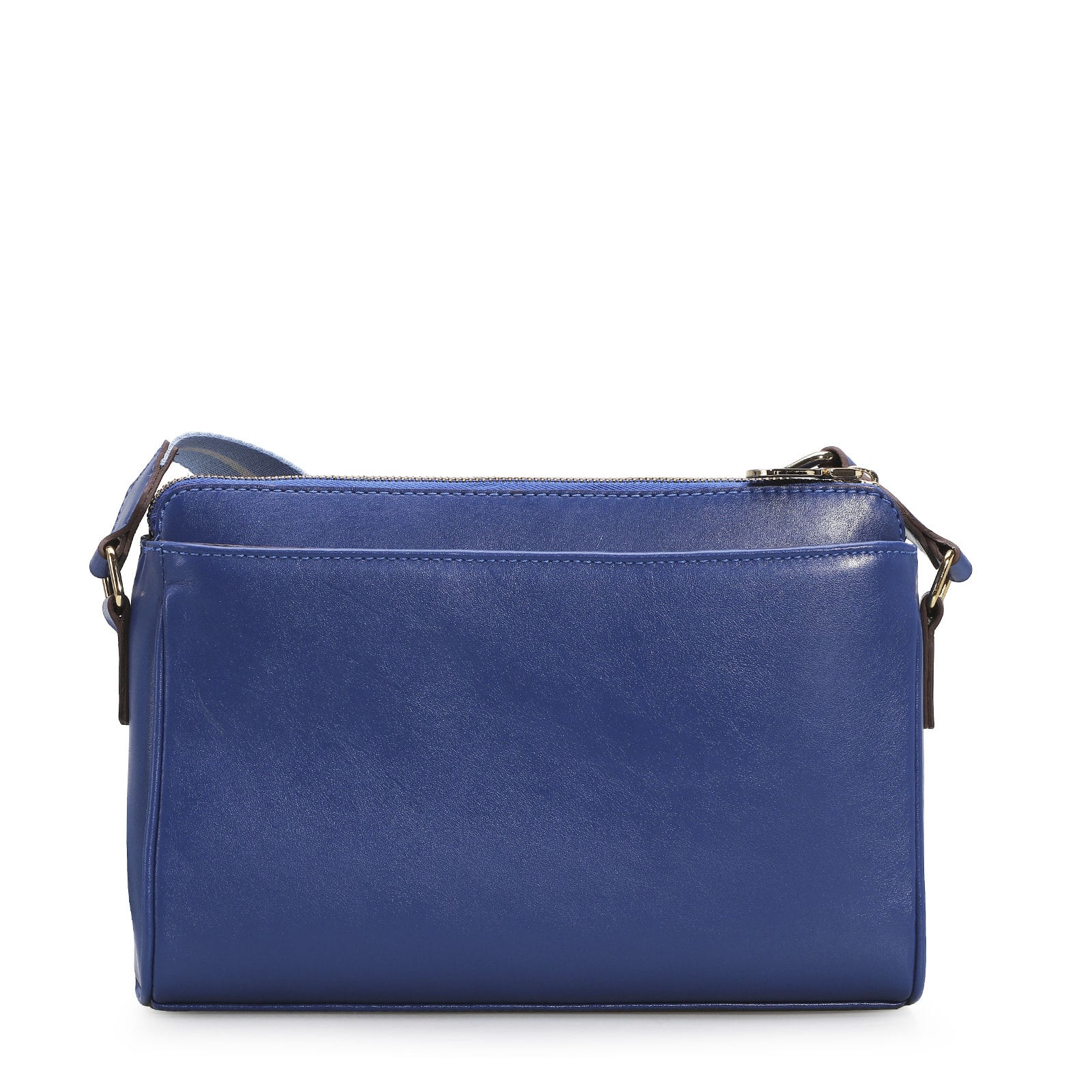 Bolsa Transversal Agnes Couro Azul