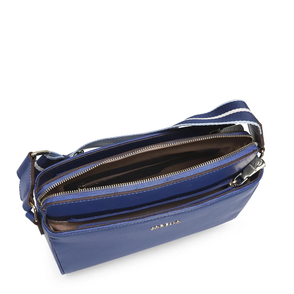 Bolsa Transversal Agnes Couro Azul - imagem 4