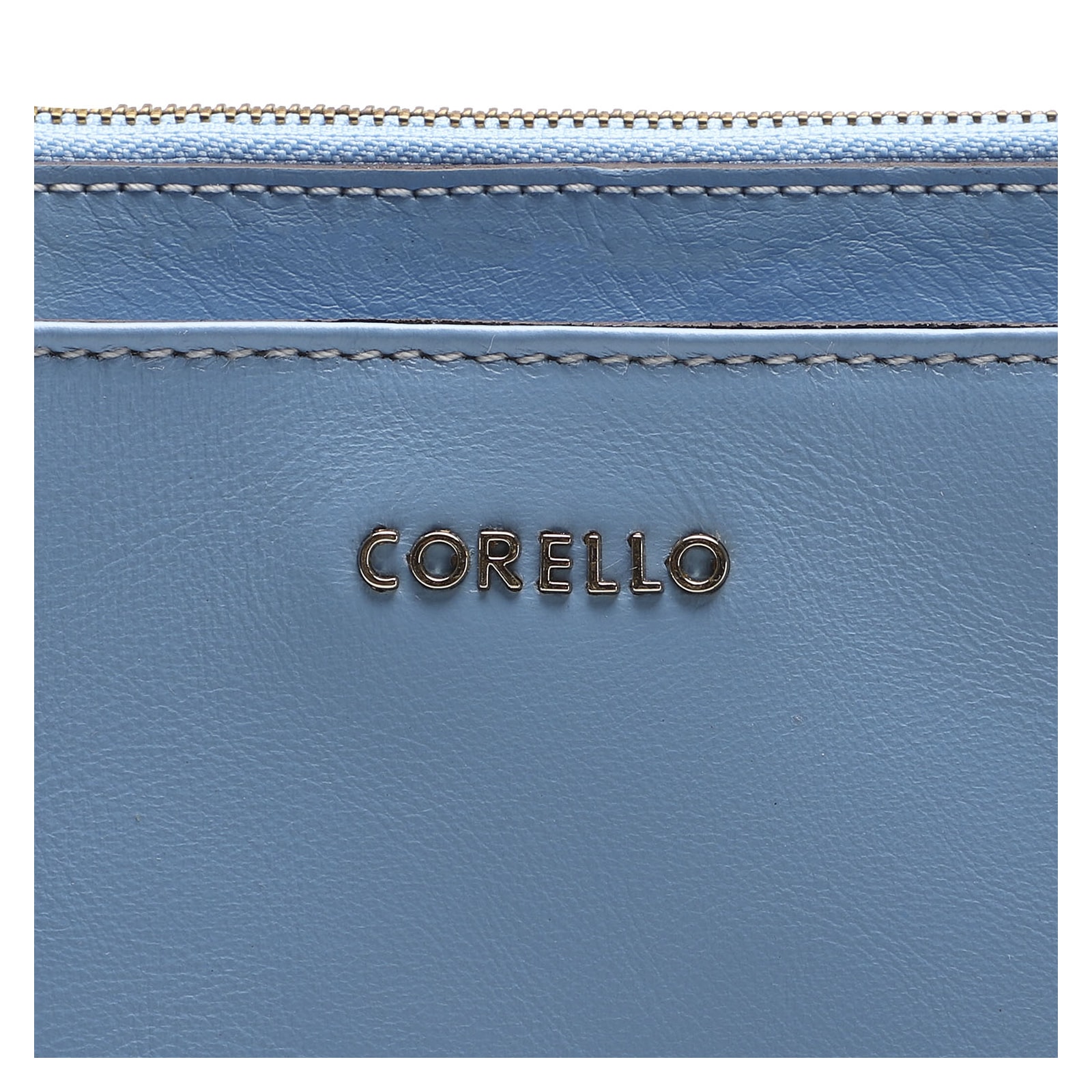 Bolsa Transversal Agnes Couro Azul