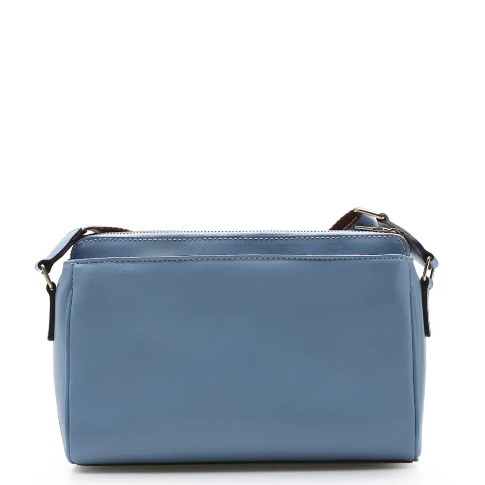 Bolsa Transversal Agnes Couro Azul - imagem 3