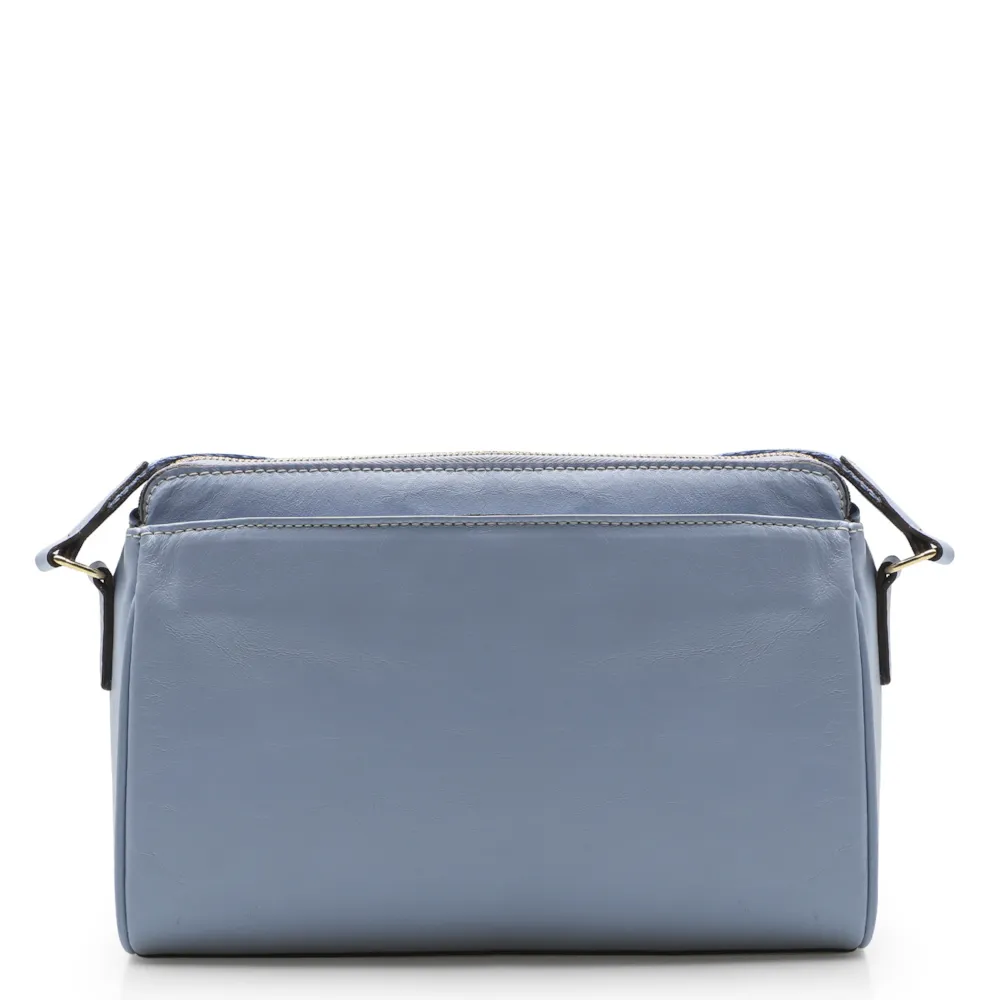 Bolsa Transversal Agnes Couro Azul - imagem 3