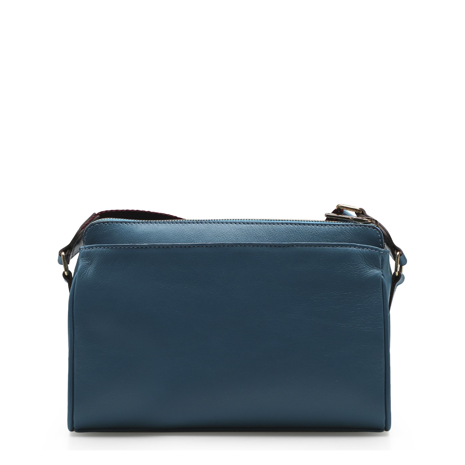 Bolsa Transversal Agnes Couro Azul