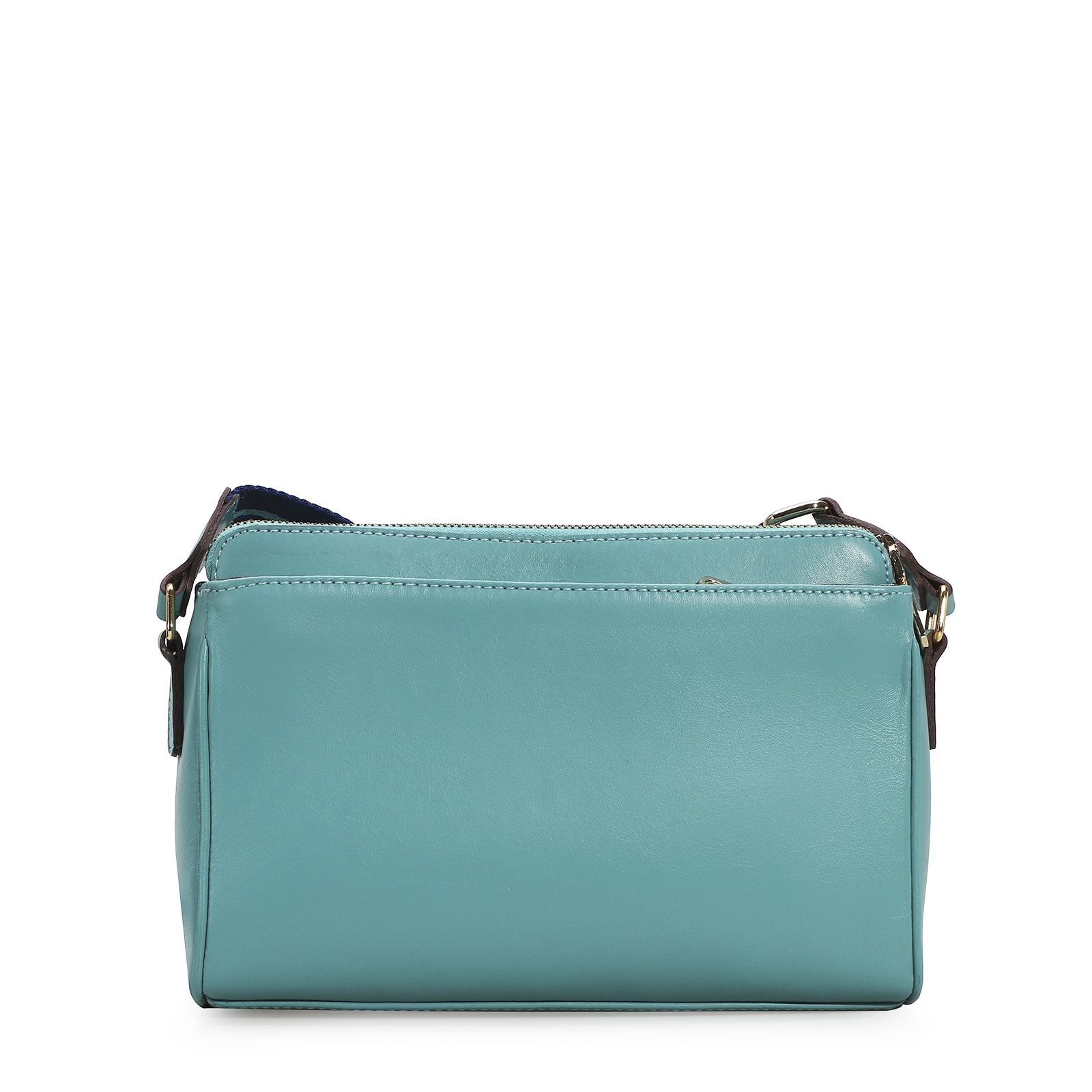 Bolsa Transversal Agnes Couro Azul