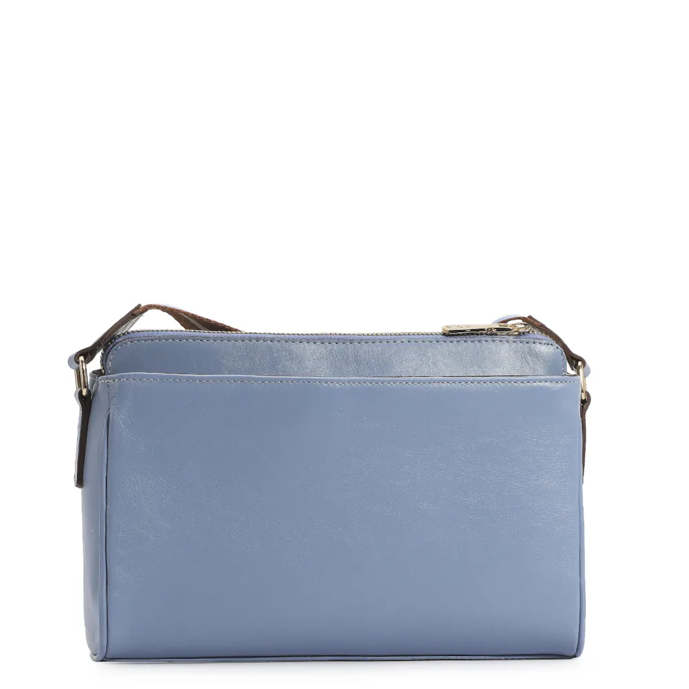 Bolsa Transversal Agnes Couro Azul - imagem 4