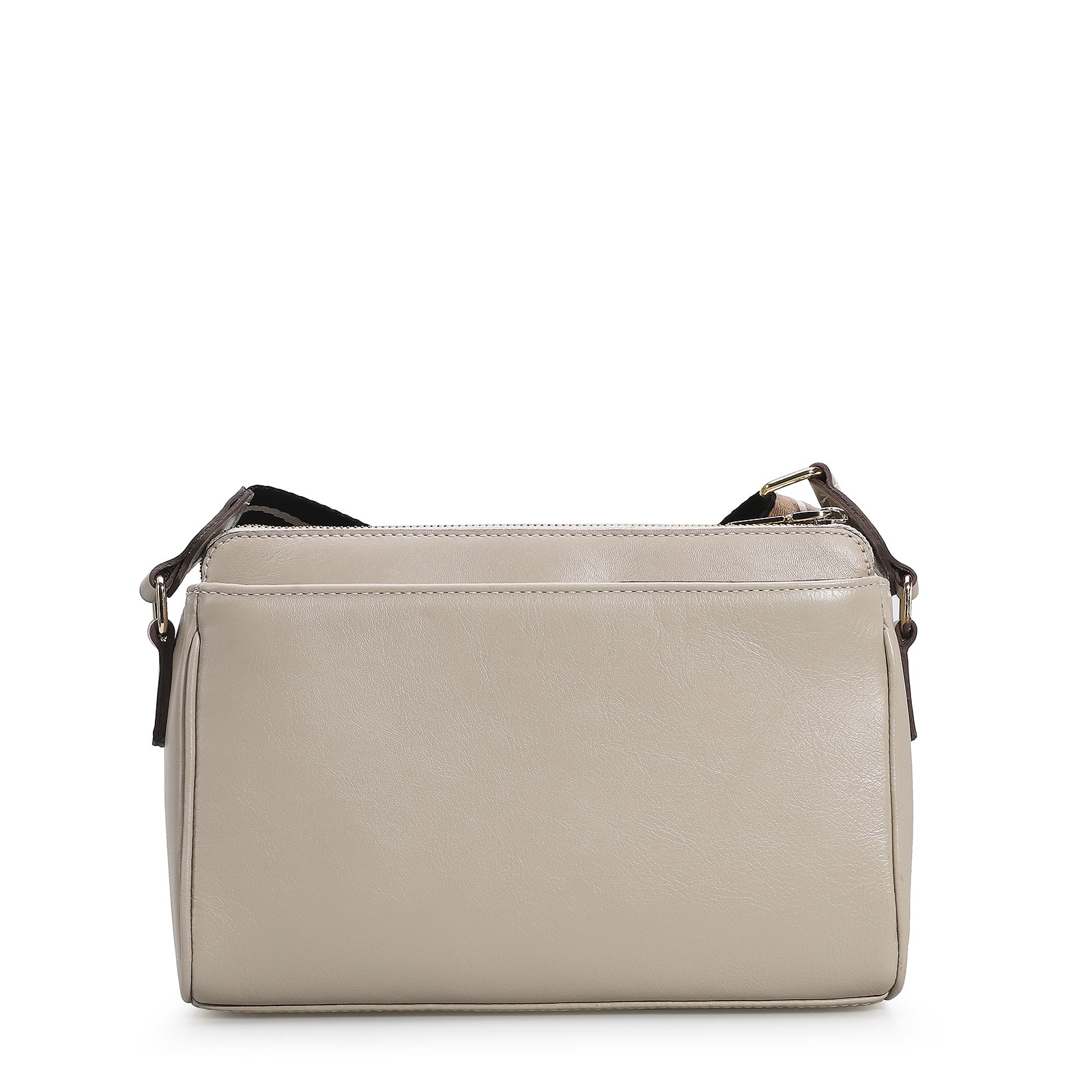 Bolsa Transversal Agnes Couro Bege