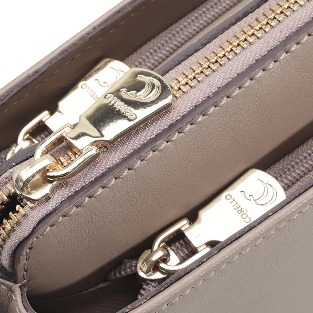 Bolsa Transversal Agnes Couro Bege - imagem 5