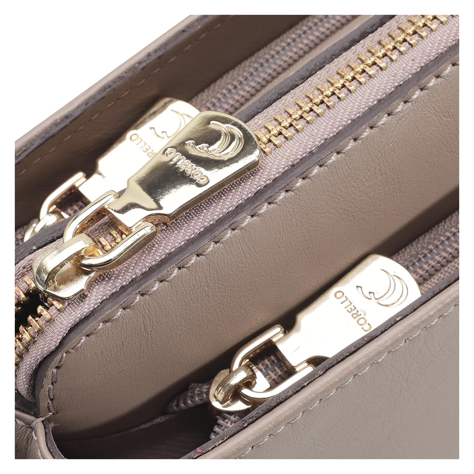 Bolsa Transversal Agnes Couro Bege